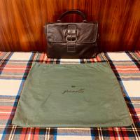 Borsa Granello in pelle nera vintage