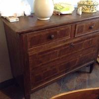Credenza intarsiata con cassetti antica