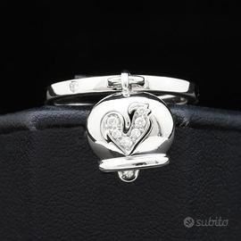 ANELLO CHANTECLER CAMPANELLE ORO BIANCO 18 KT