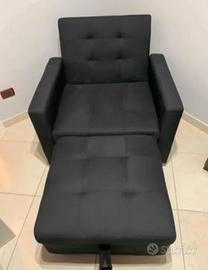 Poltrona Letto Moderna nero – 