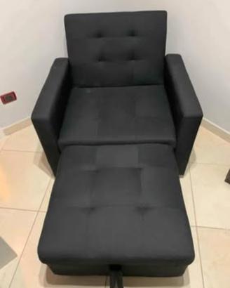 Poltrona Letto Moderna nero – 