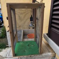 Teca terrario rettili 50×50×30 con lampada