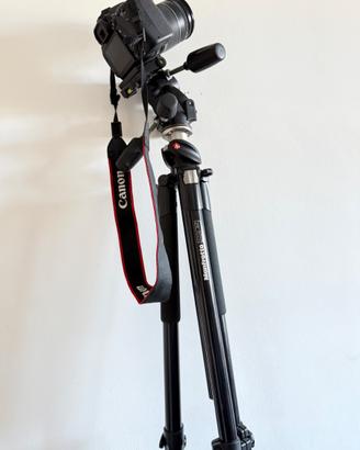 Canon Eos 80D + Cavalletto Manfrotto professionale