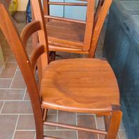 4 sedie di legno 