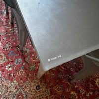 Tavolo allungabile in vetro temperato