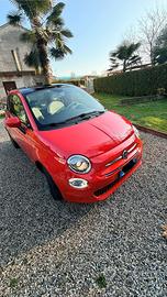 Fiat 500 rosso salmone