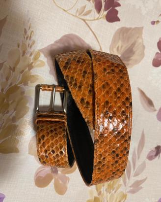 Cintura vintage vera pelle lavorazione artigianale