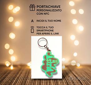 Portachiavi NFC con nome lumisono personalizzato 