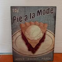 Insegna/cartello vintage torta