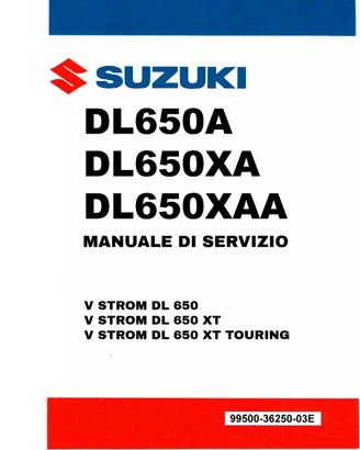 Manuale Officina Suzuki V Strom DL 650 2017 2021