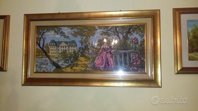 Quadro ricamato a mano