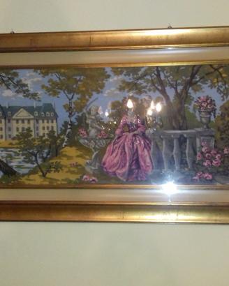 Quadro ricamato a mano