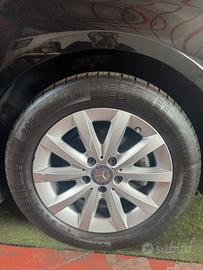 set 4 cerchi + gomme mercedes classe a r16