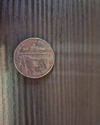 100 lire centenario accademia navale di livorno