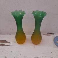 vasetti in vetro colorato come da foto