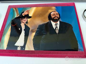 Fotografia Michael jackson,Pavarotti