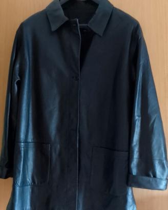 giacca lunga per donna  in vera pelle  tg 54