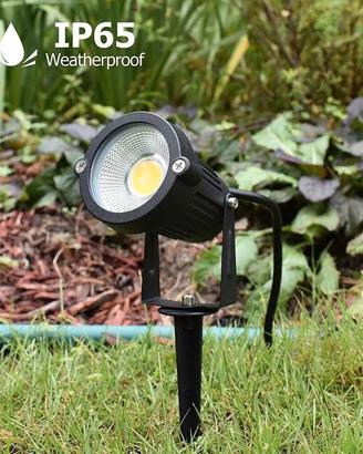 FARETTO LED 5 W PROIETTORE PICCHETTO GIARDINO