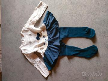 Set 2 pezzi abitino o maxi maglia Prenatal 68 cm