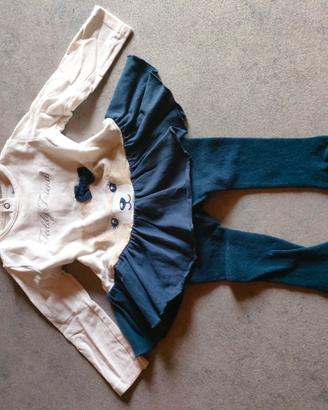 Set 2 pezzi abitino o maxi maglia Prenatal 68 cm