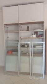 Vetrina divisoria bifacciale 
