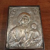 Argento 800 Icona da viaggio Maternità Natività