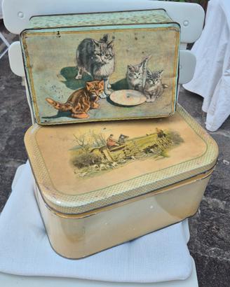 scatole in latta Vintage