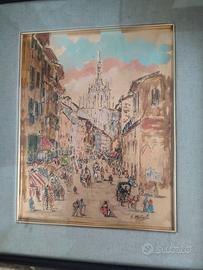 Dipinto su foglia oro