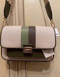 Borsa Michael Kors Bradshaw medium striped canvas
