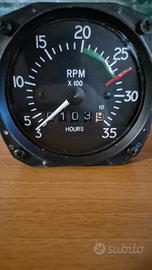 Tachometer RPM giri motore strumento Aereo Bendix 