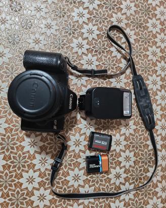 Canon ef-M a pellicola + obiettivo 35-80 + flash