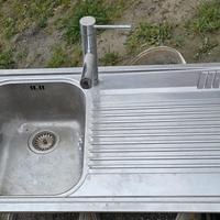 Lavello Franke acciaio completo di miscelatore 