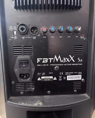 FBT MaxX 5A – Coppia casse attive revisionate - 10