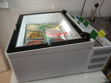 vetrina per gelato 3 o 6 gusti anche per ristorant