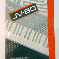 Libretto istruzioni Roland JV 80 in italiano