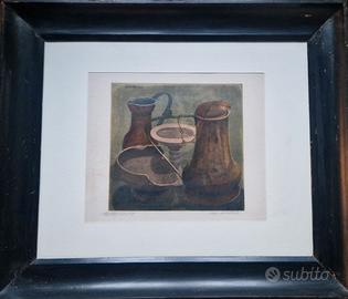 Acquaforte a olio di Ettore Mossini