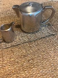 Teiera e lattiera argento Sheffield inizi ‘900
