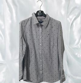 Camicia Tommy Hilfiger con Ancore blu e bianco,S