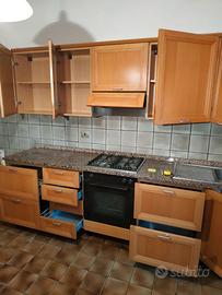 Cucina componibile top in granito ,