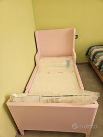 letto allungabile ikea rosa con materasso