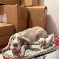 Rara statuetta Nao di Lladro Basset Hound cucciolo