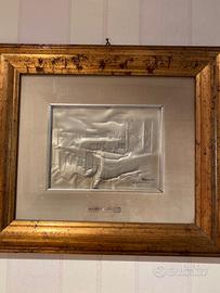 Quadro su lastra d'argento Grottaglie