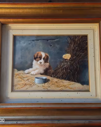 quadro cucciolo e pulcino