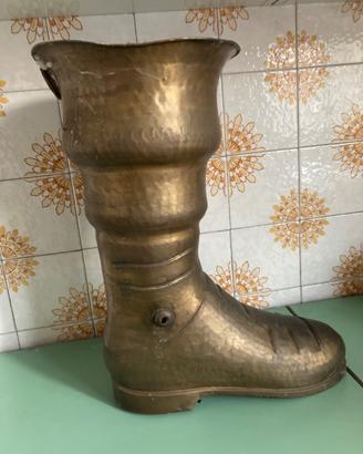 Grande Vaso antico ottone porta oggetti design Art