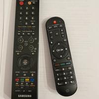 2 telecomandi 1 Samsung 1 per digitale terrestre