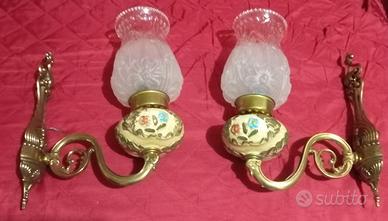 2pz Applique Vintage - Lampada da Parete 