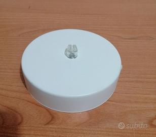 Rosone moderno in metallo per lampadario bianco