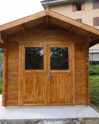 CASETTA IN LEGNO 2,5x2 (34mm) PORTA DOPPIA