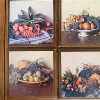 Set Quadretti con Cesti di Frutta