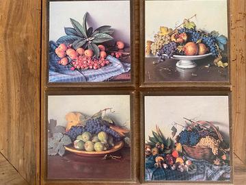 Set Quadretti con Cesti di Frutta
